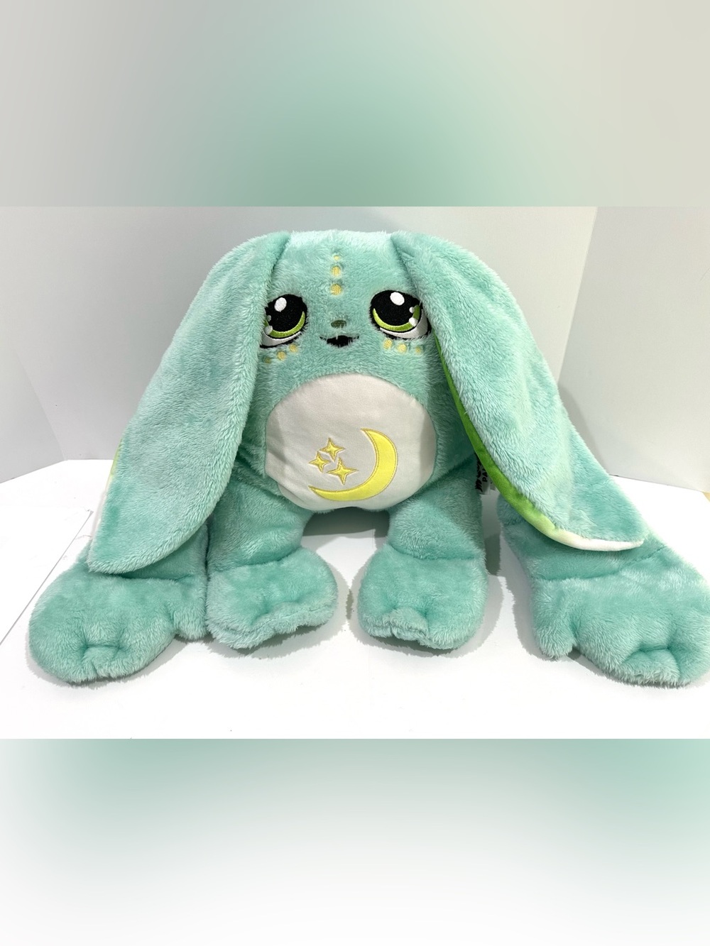 Moon Pals Echo Bunny Weighted Plush Mint Green Full Size 5 Lbs Great Condition
